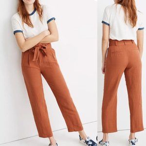 Madewell Rust Paperbag Waist Pants